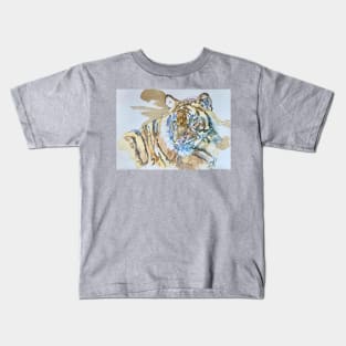 Tiger's Head turning to look Kids T-Shirt
